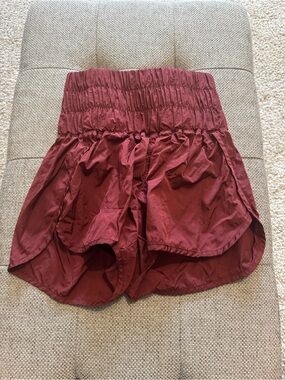 FP Movement by Free People Maroon Athletic Shorts